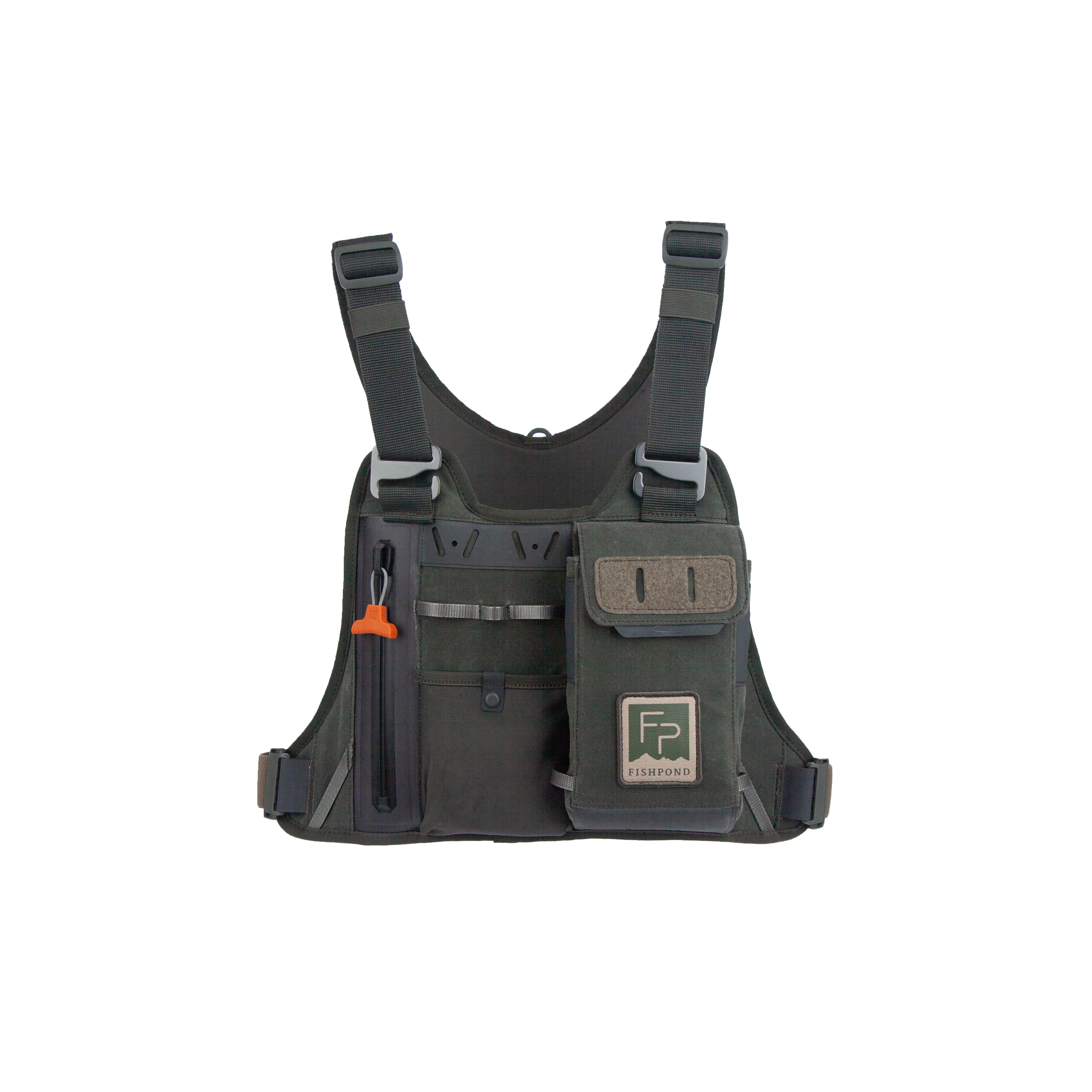 The Fishpond Stormshadow chest pack in Duskwood green (photo: Fishpond)