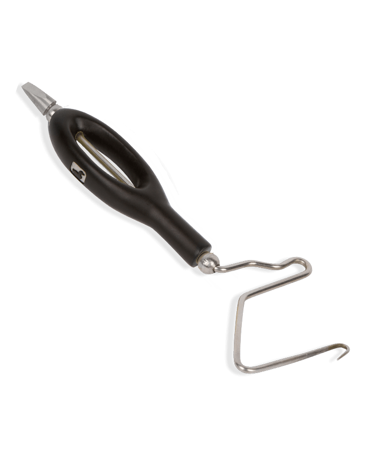 The Loon Ergo Whip Finisher — ergonomic handle with a sharpened thread-cutting base (photo: Loon Outdoors)